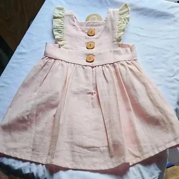 Girls Linen Dress - Picture 5 of 5